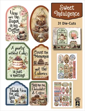 Sweet Indulgence Die-Cuts, 31 pieces